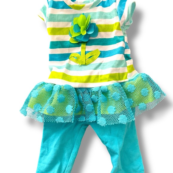 Doll 2 w/ 3D flower lace Fits 18” Doll American Girl, Our Generation Girl - Picture 5 of 5